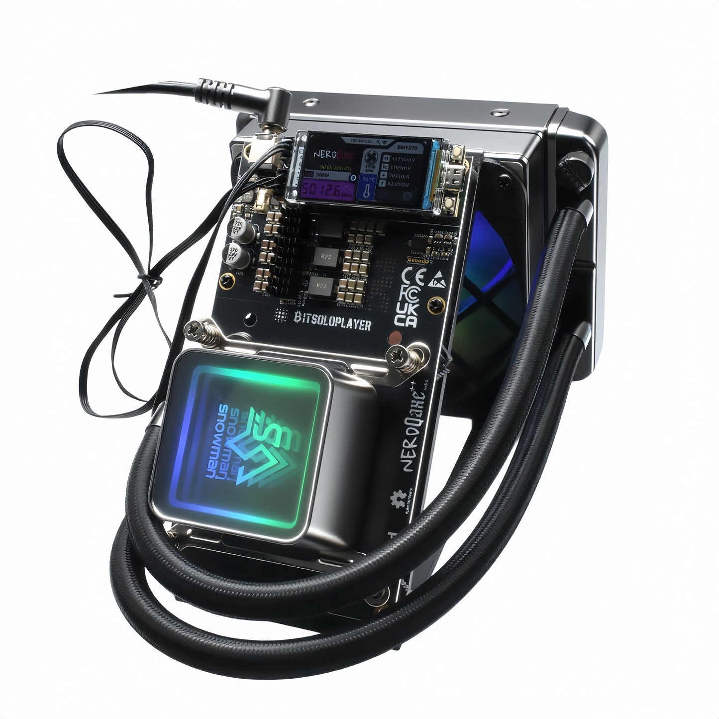 NerdQaxe++ Hydro — 4.8Th/s @ 75W | Silent Water-Cooled Bitcoin Miner