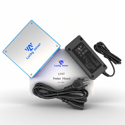Lucky Miner LV07 – 1TH/S 25W Bitcoin Solo Miner with WiFi, SHA256 Algorithm, Home Mining, and 3.125 BTC Block Reward Potential